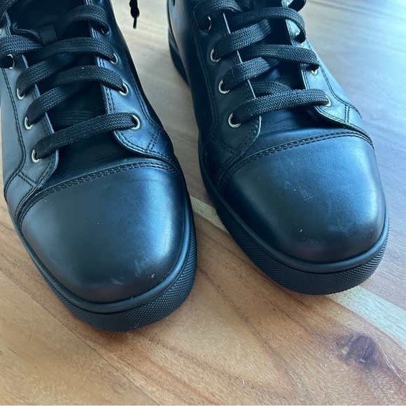 Christian Louboutin Black and Red Sneakers - Picture 6 of 11